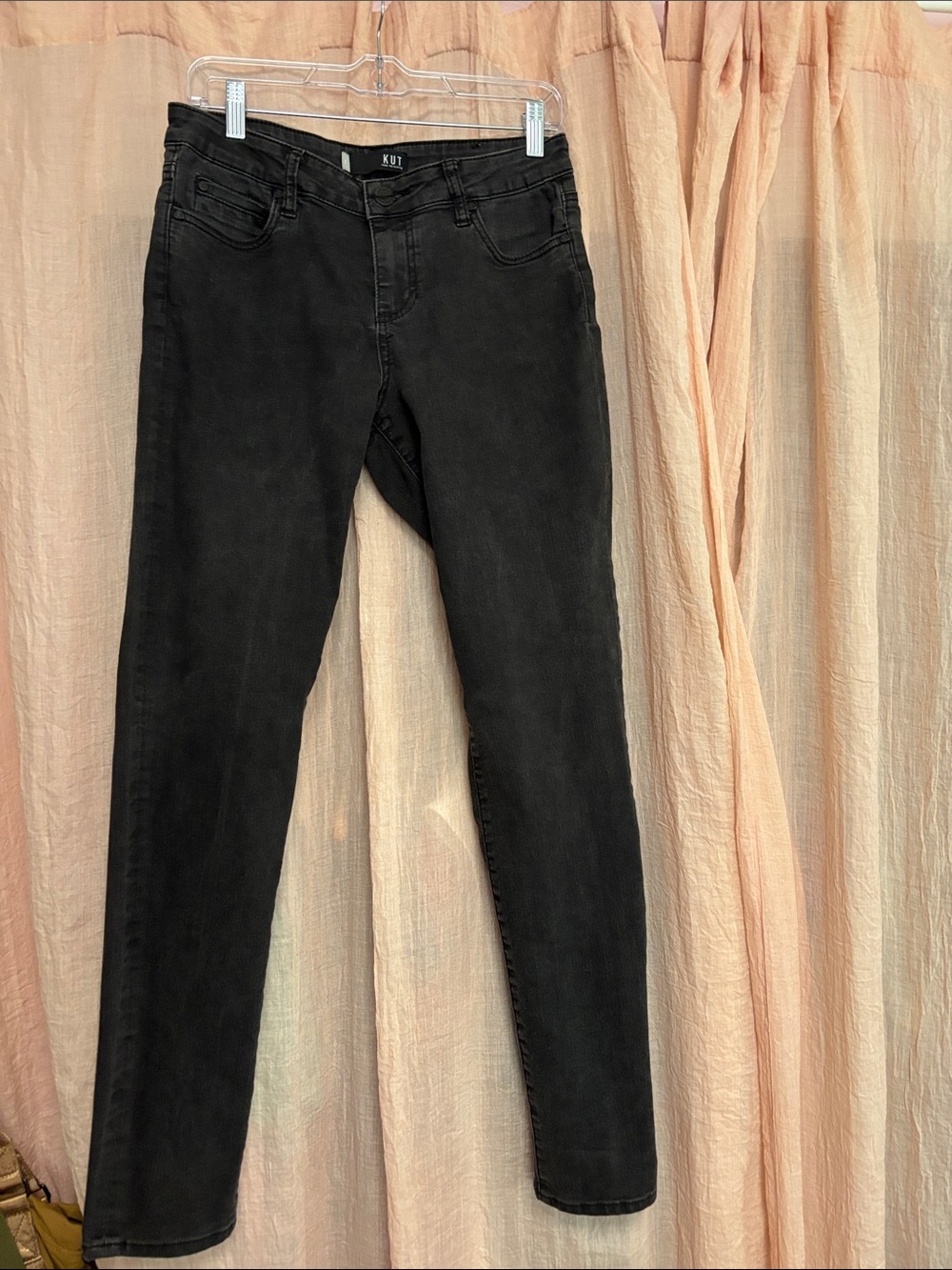 Kut from the Kloth Black Skinny Jeans - Sleek High-Rise Fit